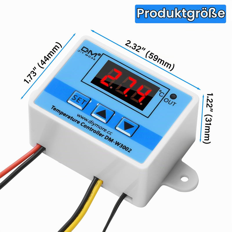 diymore Digital Temperature Controller AC 110V-220V Microcomputer Thermostat Controller Switching Module