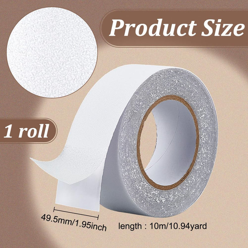 BENECREAT 32.8 Feet x 2 Inch Non-Slip Tape, Traction Grip Tape, Clear Sticker for Stairs, Bathroom, Boats, Outdoor, Home, Commercial and Industrial Use