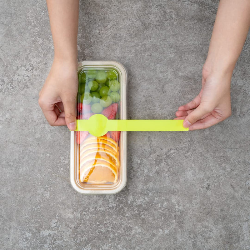 Restaurantware RW Base 12 x 1.5 Inch Packaging Bands 100 Self-Adhering Belly Bands - Disposable Strong Green Paper Label Stickers For Packaging Supplies Keeps Take Out Containers Sealed Eco Green 12 inches x 1.5 inches