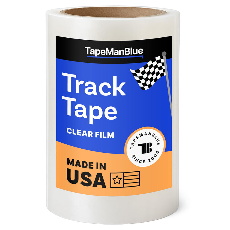 Track Tape for Cars - 6 inch x 1200" Roll, Made in USA, Temporary Paint Protection Film (PPF) for Road Trips and Car Transport, Clear Track Wrap Tape to Shield Vehicles from Rubber, Bugs, Debris