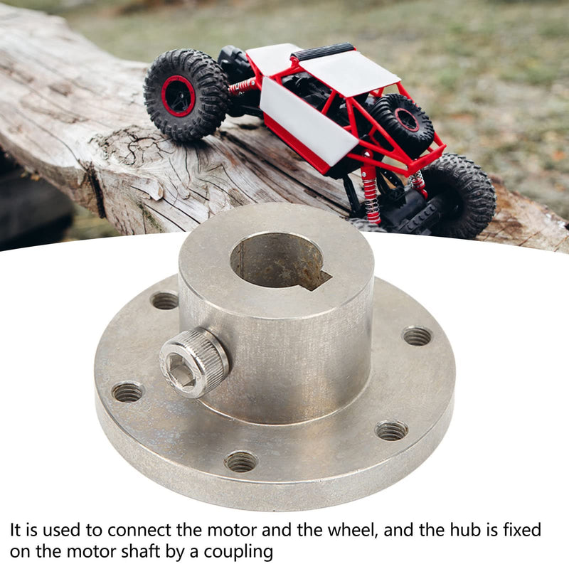 [Australia - AusPower] - 14mm Stainless Steel Flange Coupling With Chain Slot, Motor Connector RC Shaft Coupler Replacement Parts for DIY RC Model 