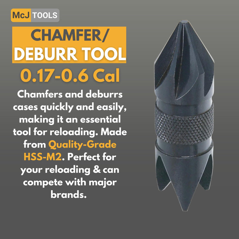 [Australia - AusPower] - McJ Tools Reloading Chamfer Deburr Hand Tool 0.17-0.6cal 