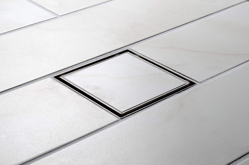 Designline 4 in. x 4 in. Square Drain Tile-in Grate 4"