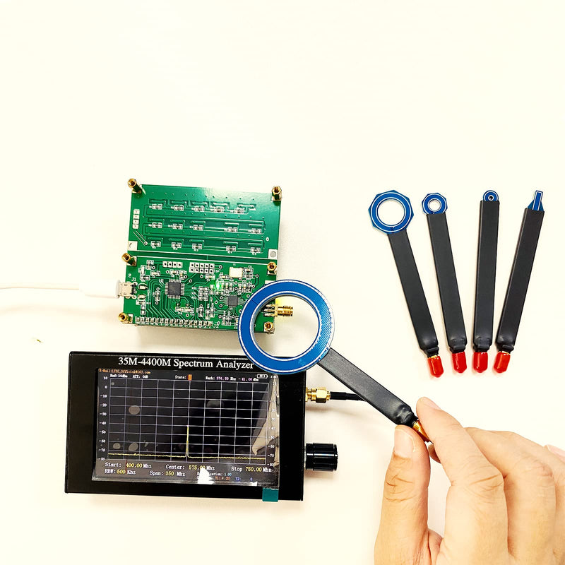 [Australia - AusPower] - 2024 Upgraded Two Sides Near Field Probe Magnetic Field Antenna PCB Locate & Identify Interference Source Radiation Magnetic SMA Female Interface 