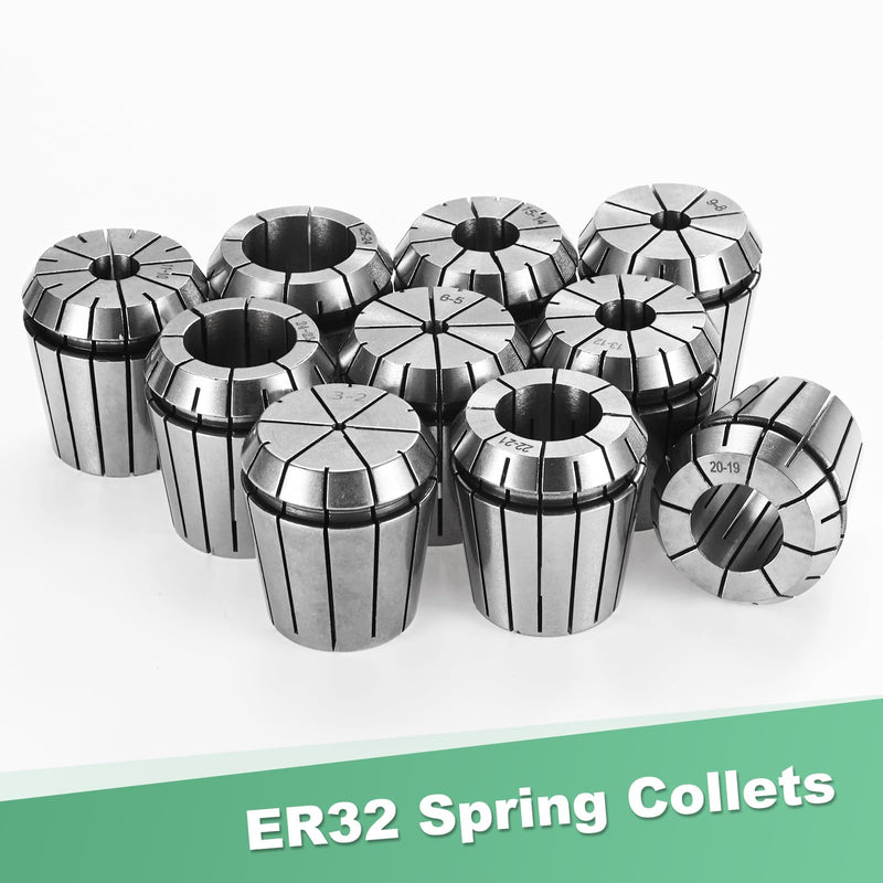 [Australia - AusPower] - ER32 Spring Collet, 40Cr Steel Spring Collet Chuck 3mm Clamping Diameter for CNC Engraving Machine/Lathe Milling Tool [Silver,1.8x1.6"/ 46x41mm] 