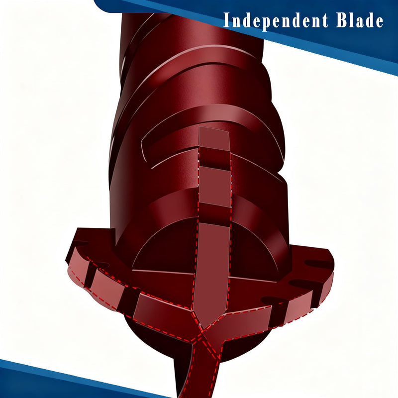 10pc Red Serrated Eccentric Masonry Drill Bit, Serrated Concrete Drill Bit Set for Ceramic Tile Brick Glass Plastic Marble and Wood (3/16” to 1/2”).
