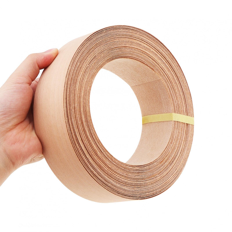 Beech Edge Banding,2 Inch X 50 Feet Wood Veneer Strips Iron-on for DIY Cabinet Repair Furniture Restoration Real Wood Trim Grain Tape (Beech, 2 Inch X 50 Feet) Beech