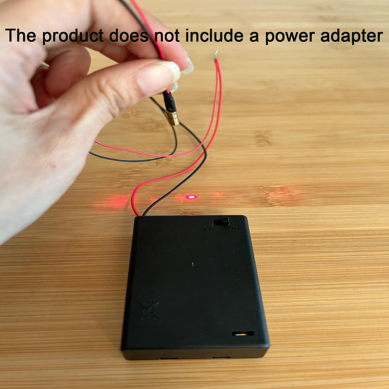 [Australia - AusPower] - 650nm red line 4mm Mini laser module Industrial Laser Group Module adjustable focal length(4mm)(4pack) Point-4pack 