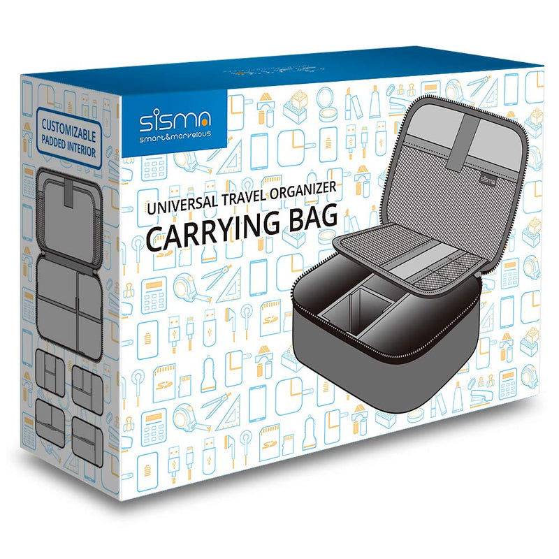 [Australia - AusPower] - sisma Travel Electronics Organizer Small Electronic Accessories Carrying Bag for Cords Phone Chargers Cables Earbuds Adapter Mouse - Special Edition Starlight Special Edition 