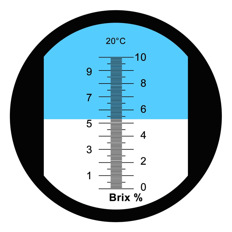 [Australia - AusPower] - 0-10% Brix Refractometer with ATC Low-Concentrated Sugar Solutions Accuracy 0.1% Synthetic Machining Coolants Maple Sap Cutting Liquid CNC Maple Syrup Makers Tea 
