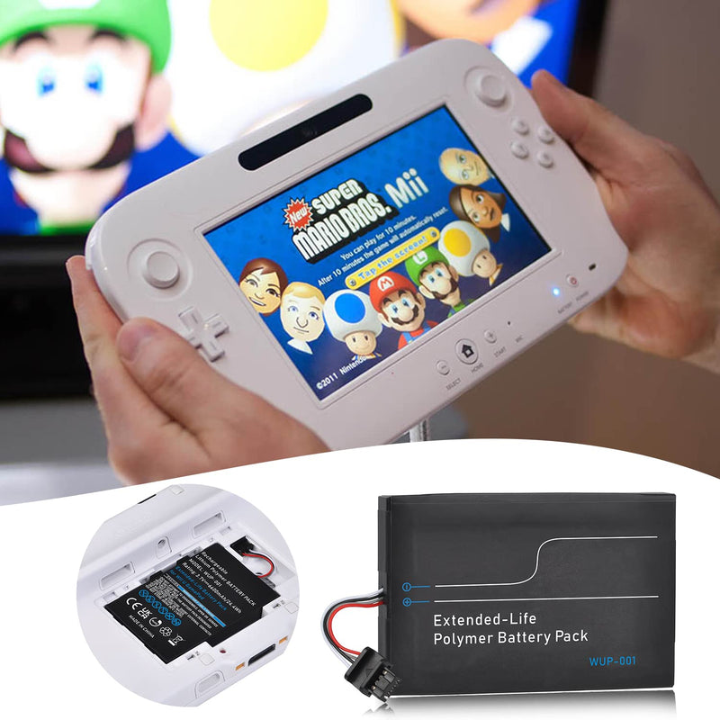 [Australia - AusPower] - Pickle Power 6600mAh Wii U Gamepad Battery, Rechargeable Wii U Battery Replacement for Nintendo Wii U Gamepad WUP-010 WUP-012 