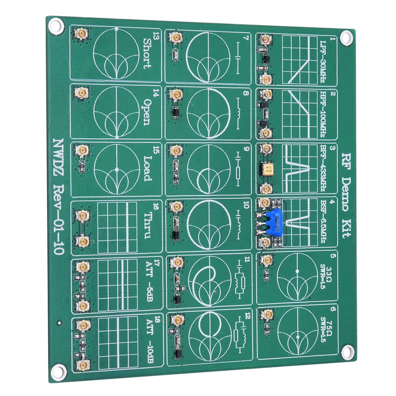 Ausla HF Test Board for NanoVNA, Frequency Demo Kit | Calibration board for vector network analyzers, versatile testing options, for RF measurements
