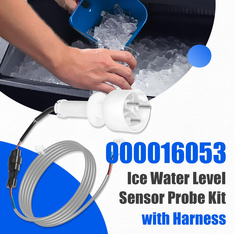 [Australia - AusPower] - 000016053 Ice Water Level Sensor Probe Kit with Harness for Manitowoc Ice Maker, Replace for 000007052, 000007724, 000007099, for Model I0322, I1000, I2170C, IB0682DC, ID0302A, IR0500A, IY0304A 
