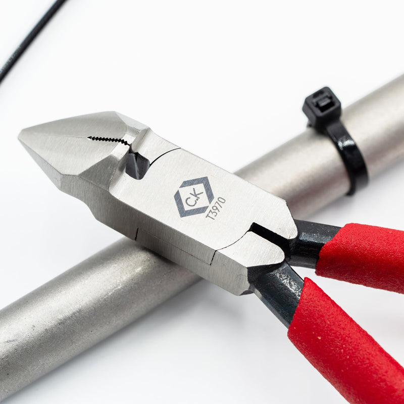 C.K Cable Tie Installation Cutters Plastic Cable Tie Ties Cutter Patented Handle Professional Electricians Cable Tie Installation Cutter CK T3970