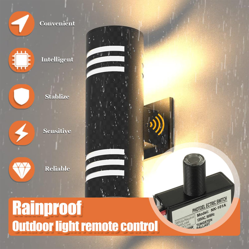 [Australia - AusPower] - 2 Pack 105V-130V AC Photocell Light Sensor Light Control Sensor Button Switch Dusk to Dawn Sensor for Outdoor Lighting Photoelectric Switch with Automatic Illumination Detection Circuit 2 Pack 