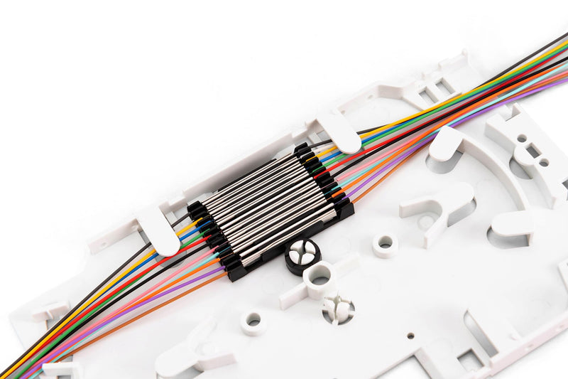 DIGITUS LWL Crimp Splice Protectors - Pack of 15 - Telecom Approved | For Fiber Optic Cable - Clamp Lock - 52 Degree Opening Angle - Protects Splicing Point Against Vibration and Micro Movement 15 pieces