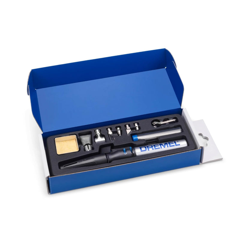 Dremel 2000 VersaTip Soldering Iron - Burning Iron and Soldering Set (with 7 Interchangeable Tips for Soldering, Hot Cutting, Welding, Pyrography, Wood Engraving, Jewelery Making) New Dremel Versatip Creative Edition 2000-7