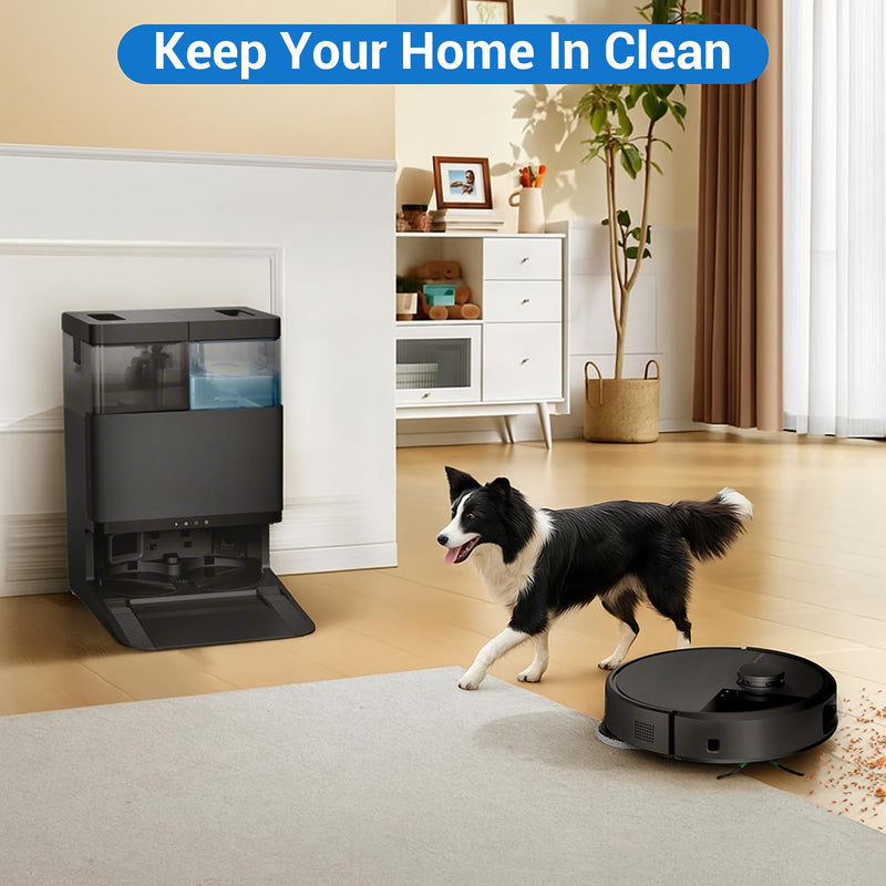 [Australia - AusPower] - Plus 405 Combo Replacement Parts for Roomba Plus 405 Combo Plus 505/ 507Combo Robot Vacuum Cleaner Parts with 2 Roller Brush, 4 HEAP, 6 Mops, 6 Dust Bags, 6 Side Brushes, 1 Clean Brush Replacement Parts for Roomba Plus 405/505/507 Combo 