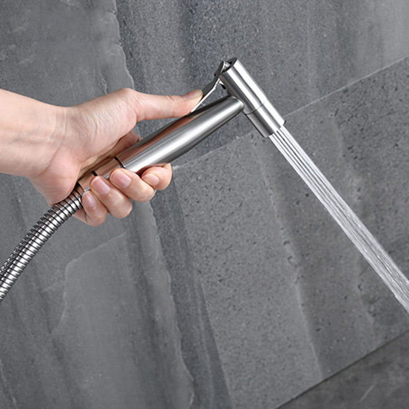 LikeHome 2 Pieces Bidet Toilet Sprayer Head Stainless Steel Handheld Bidet Sprayer Cloth Bathroom Diaper Spray for Kitchen and Toilet Cleaning Brushed Nickel