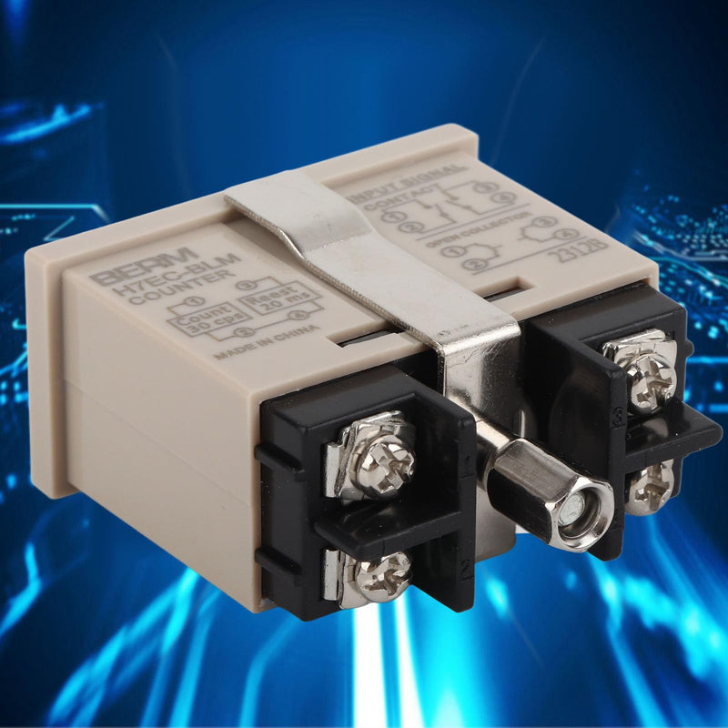 [Australia - AusPower] - H7Ec BLM Digital Traffic Counter H7Ec BLM Digital Electrical Counter Totalizer Without Voltage Input with 6 Digit LCD Display 
