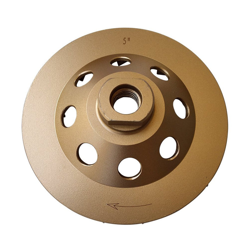 [Australia - AusPower] - 5" Diamond Grinding Wheels for Concrete or Masonry, 18 Turbo Segments, 30/40 Grit, Medium Bond, 5/8"-11 Arbor 5" Diameter - 18 Segments 