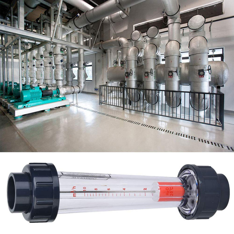 Water Flow Meter, Liquid Flowmeter, Plastic Liquid Meter, Measuring Instruments 1-10m3/h, for Flow Measurement and Monitoring, Default