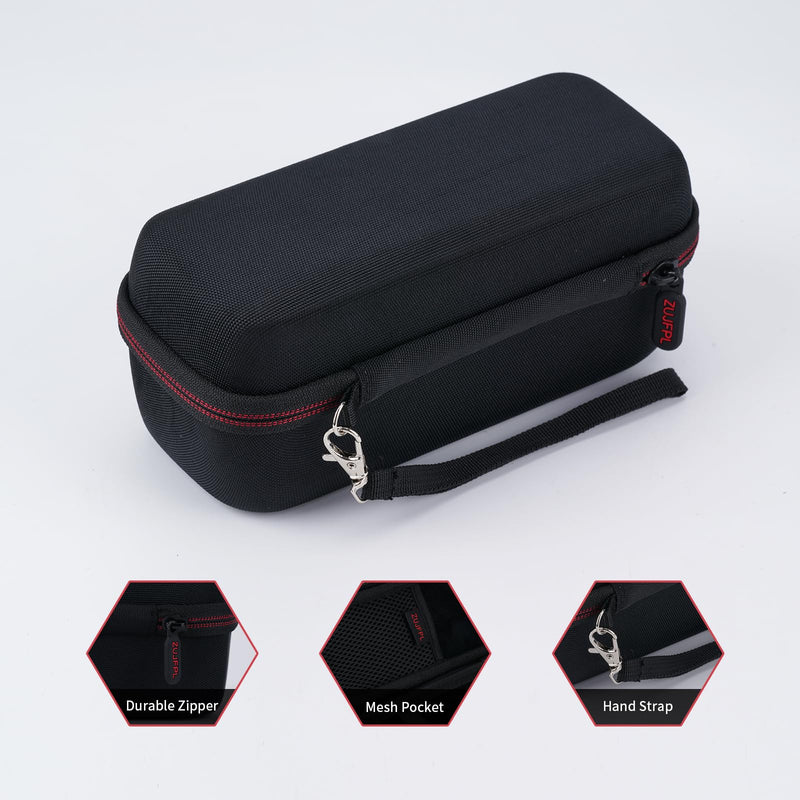 [Australia - AusPower] - EVA Hard Case for JBL Flip 6 Flip 5 Waterproof Portable Bluetooth Speaker, Fit for JBL Flip 4 Premium Travel Protecrive Carrying Storage Bag(Black) Black 