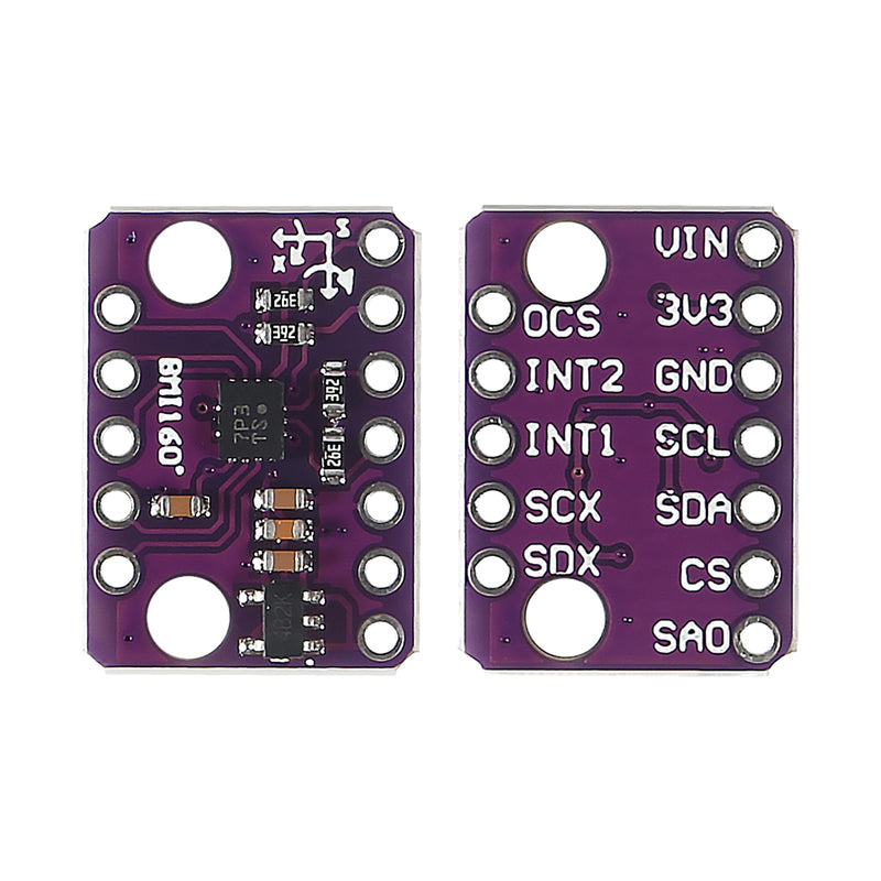 [Australia - AusPower] - 8pcs GY-BMI160 6DOF 6-axis Sensor Module Gravity Sensor Accelerometer Gyroscope Acceleration Gravity Sensor IIC I2C SPI 3-5V 