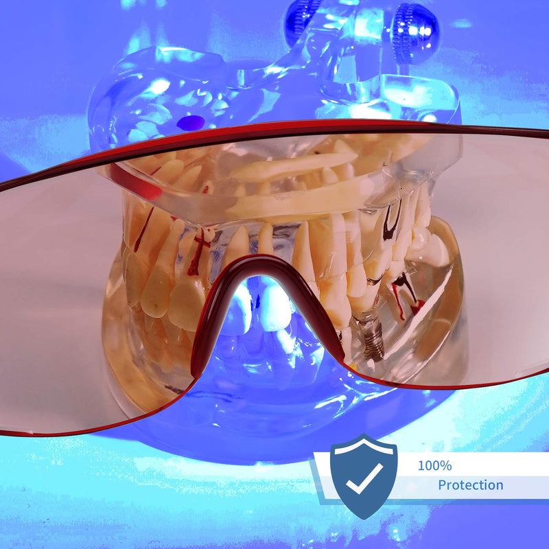 [Australia - AusPower] - Dental Eyewear for Teeth Whitening Light, Eye Shield Safety Glasses LED Protective Goggle 