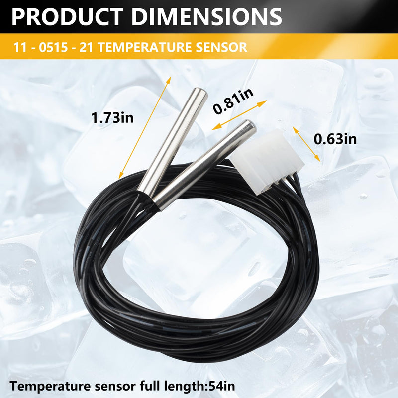 [Australia - AusPower] - 11-0515-21 Replacement Temperature Sensor Compatible with Scotsman Ice Makers, Fits Models C0322, C0322MA-1, C0322MW-1, C0322SA-1, C0322SW-1, C0330, C0330-A and More, for Scotsman Ice Machine Parts 