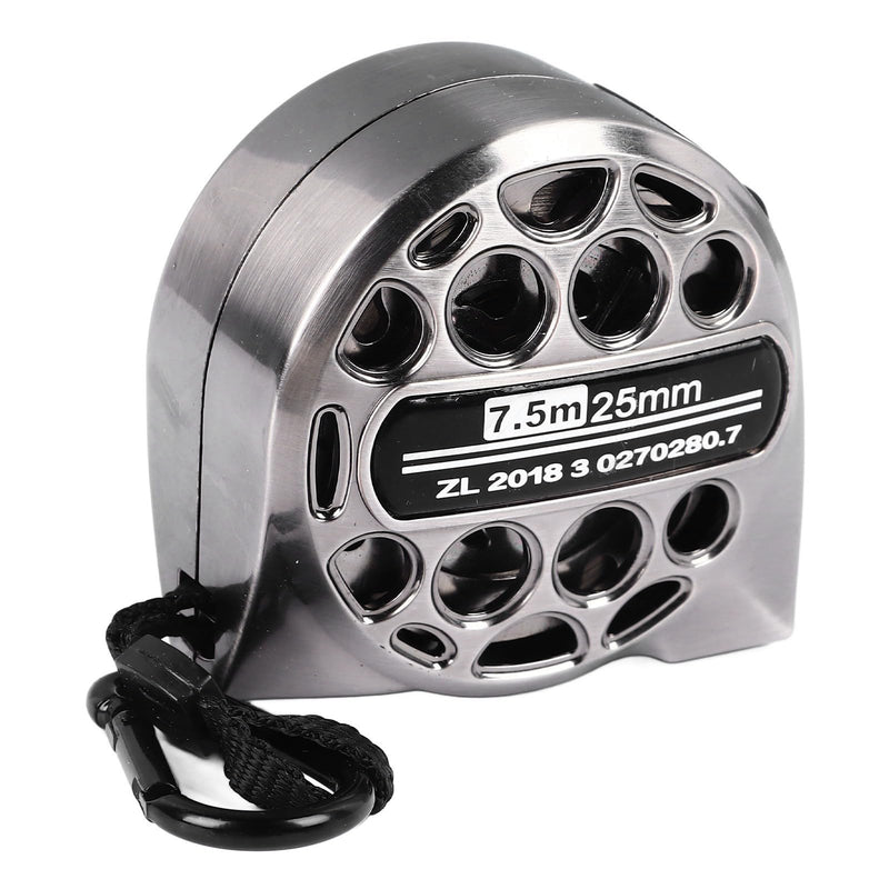 [Australia - AusPower] - Stainless Steel Measuring Tape Retractable Ruler with Hollow Design for Woodworking Construction Home Improvement and DIY Projects 7.5m 