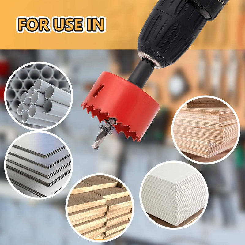 [Australia - AusPower] - GARHWAL 3 in. Bi-Metal Hole Saw Drill Bit - General Purpose Saw for Wood, Plywood, Cornhole, Ceiling, and Drywall - Includes Arbor & Pilot Bit 3"(76mm) 
