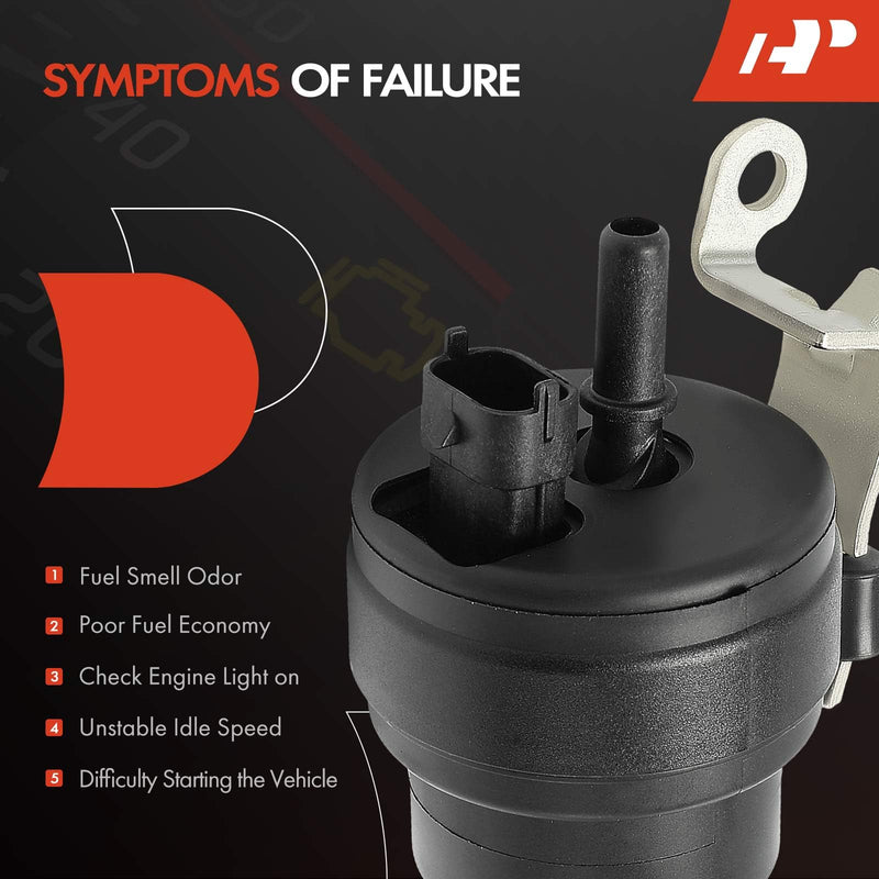A-Premium Vapor Canister Purge Solenoid Valve Compatible with Cadillac SRX/CTS 2004-2005 & Buick Rendezvous 2004-2005, 3.6L, Replace# 12579587/12571136
