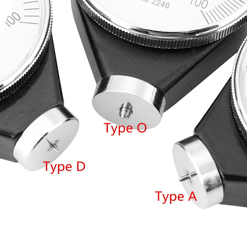 [Australia - AusPower] - Rubber Tire Hardness Tester, Shore Type D Durometer, 0-100 Scale for Hardness Measurement 