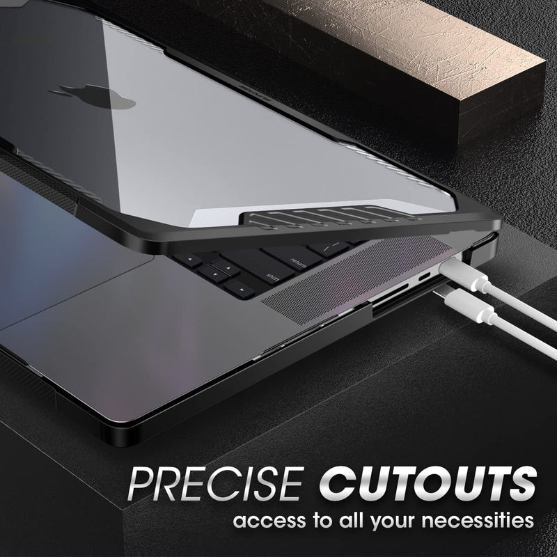[Australia - AusPower] - SUPCASE Unicorn Beetle Case for MacBook Pro 14 Inch M3 / M3 Pro / M3 Max (2023) & M2 Pro / M2 Max A2779 (2023) & M1 Pro / M1 Max A2442 (2021), Hard Shell Protective Cover for MacBook Pro 14" (Black) Black 