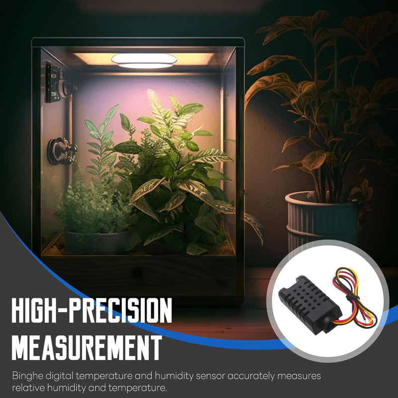 [Australia - AusPower] - 1 x DHT21/AM2301 AM2301A capacitive digital temperature and humidity sensor, DHT21 temperature humidity sensor module, black, for humidity controller, test equipment 
