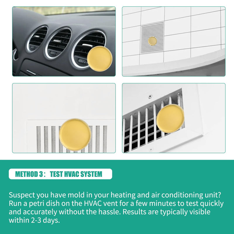 Comprehensive DIY Mold Test Kits for Home - Multiple Detection Tests for Surfaces, HVAC Systems, & Indoor Air Quality - Includes Detailed Mold - Fast, Reliable, & Safe for Both Indoor & Outdoor Use
