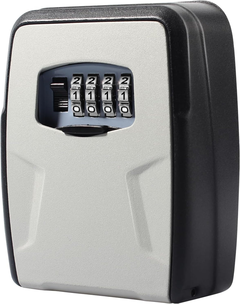 [Australia - AusPower] - Key Lock Box for Outside - Lock Box for House Keys - Combination Key Lockbox for Key Storage Outdoor - Wall Mount Key Hiders to Hide a Key Outdoor - Waterproof Key Safe Lock Box (Without Shackle) 1 