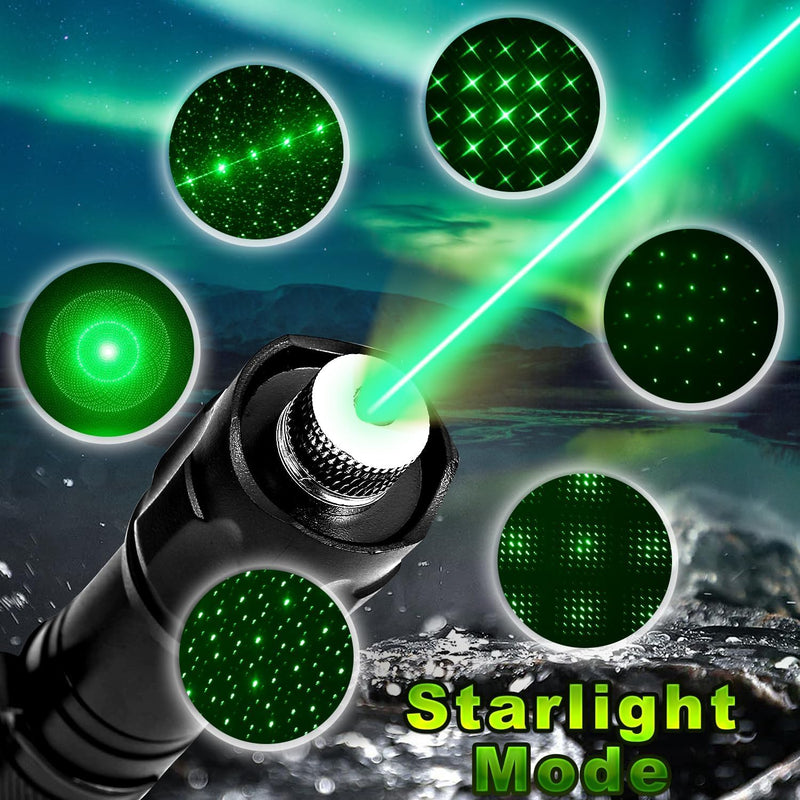 [Australia - AusPower] - Cowjag Green Laser Pointer High Power Flashlight, Long Range Laser Flashlight, Rechargeable Flashlight, Single Push On/Off, with Carrying Case (Green Light) 