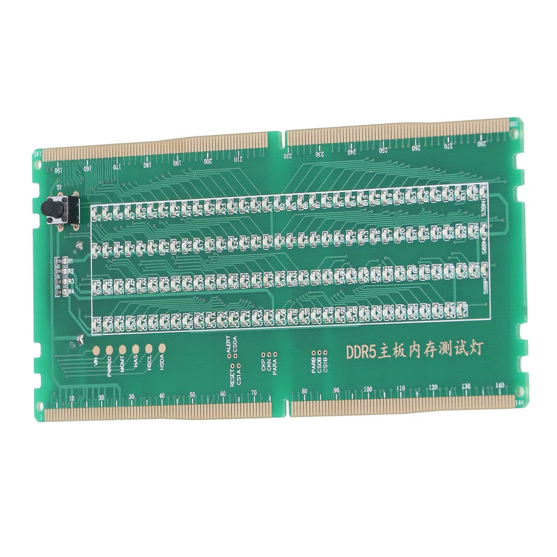 [Australia - AusPower] - DDR5 Desktop Mainboard Test Card, Memory Slot Tester Board with LED Light for Maintenance for Repairing Motherboard Failures 