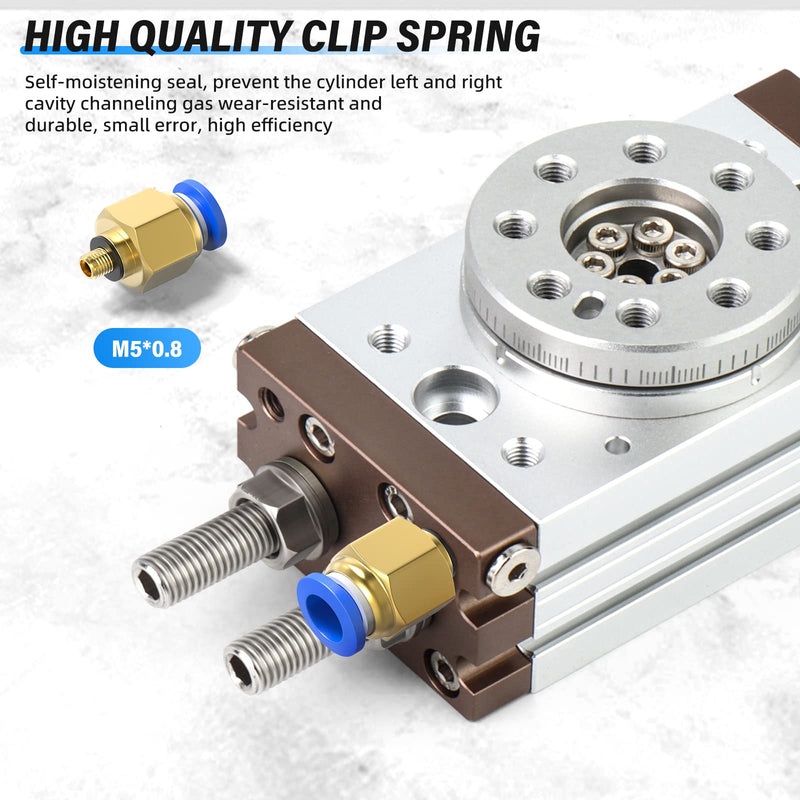[Australia - AusPower] - TAILONZ PNEUMATIC Pneumatic Rotary Rotary 180 Degrees Cylinder Gear Type Three Position Rotating Pendulum Table Cylinder MSQB-10A 