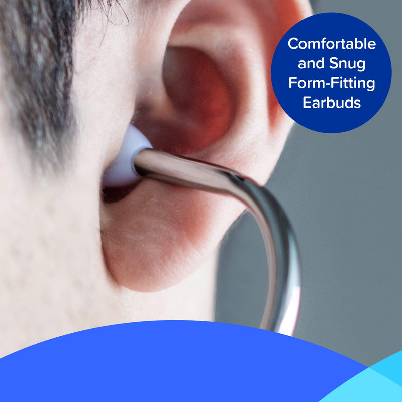 [Australia - AusPower] - Earscope - In-Ear Stethoscope Ozone Insufflator with Medical Silicone Tube, Soft Ear Plugs, Male Luer Lock 