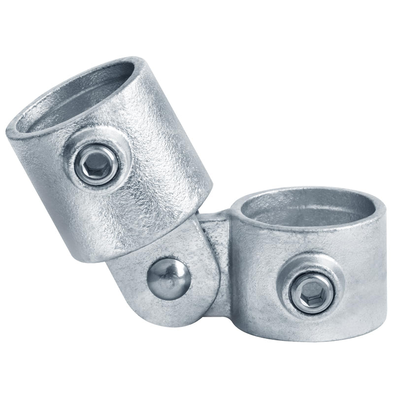 GBGS 2 Pack Swivel Socket Clamps,Fits 1-1/2" Nominal Structural Pipe (Actual O.D. 1.9"),Adjustable 0–180°,Secured with Set Screw