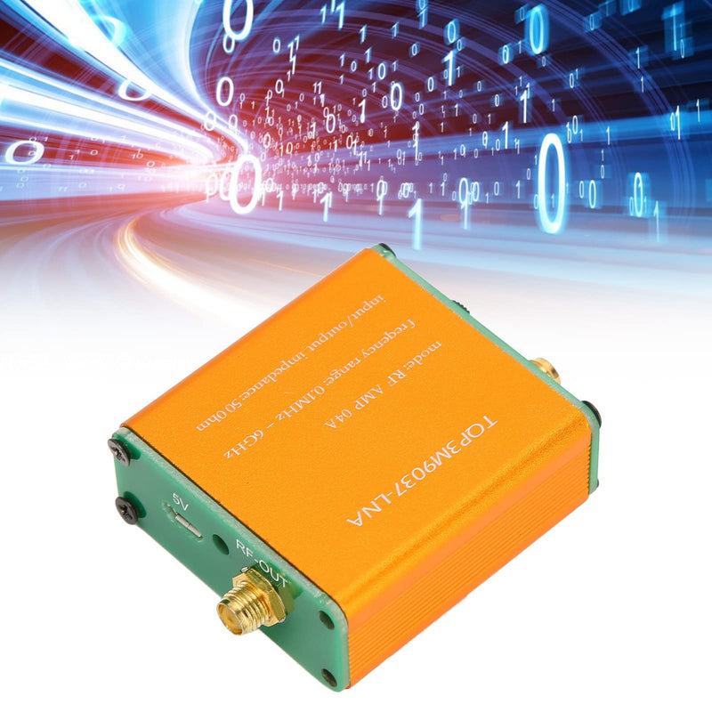 Low Noise Amplifier, 0.1 MHz-6 GHz RF Broadband Amplifier 20 dB LNA Amplifier Full Band Amplifier for Shortwave FM Radio (Ship with 2500 mAh Li-ion Battery) Ship with 2500 mAh Li-ion battery Ship with 2500mah Li-ion battery