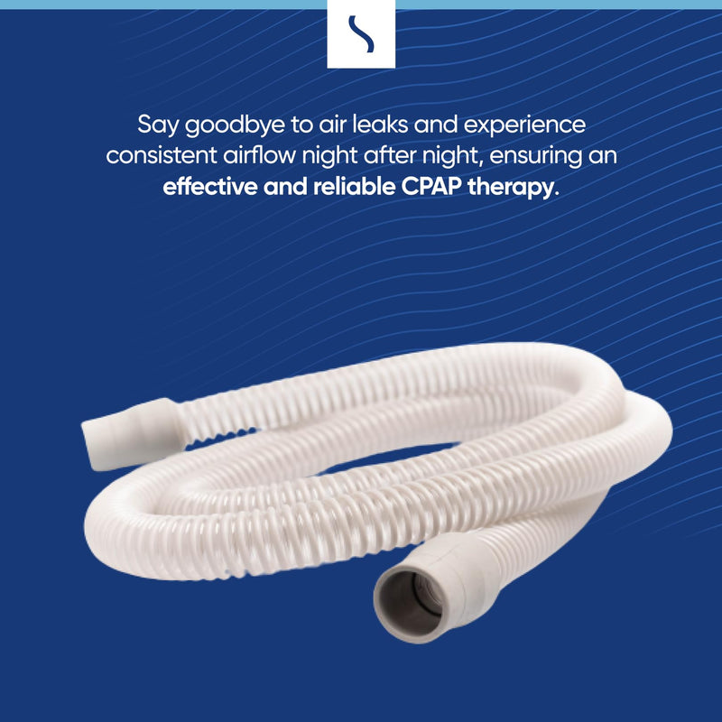 [Australia - AusPower] - Universal CPAP Hose by Snugell (6ft)  Compatible with All Major CPAP Machines and Most CPAP BiPap, and BiLevel Device Brands  Minimize Discomfort and Mask Leaks for a Restful Sleep 