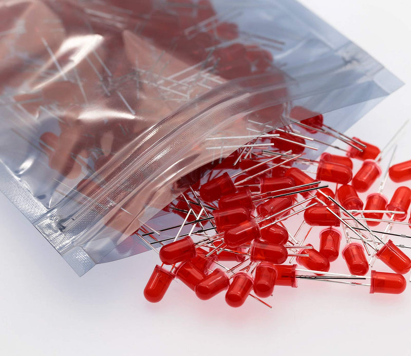 [Australia - AusPower] - 100pcs Ultra Bright 5mm LED Light Emitting Diode Diffused Red 5mm Red 100pcs 
