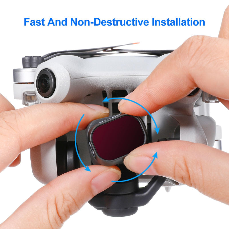 [Australia - AusPower] - SKYREAT ND Filters Set for DJI Mini 4 Pro Accessories,6 Pack-(CPL, ND8, ND16, ND32, ND64,ND128) 6 Pack-(CPL/ND8-ND128) 
