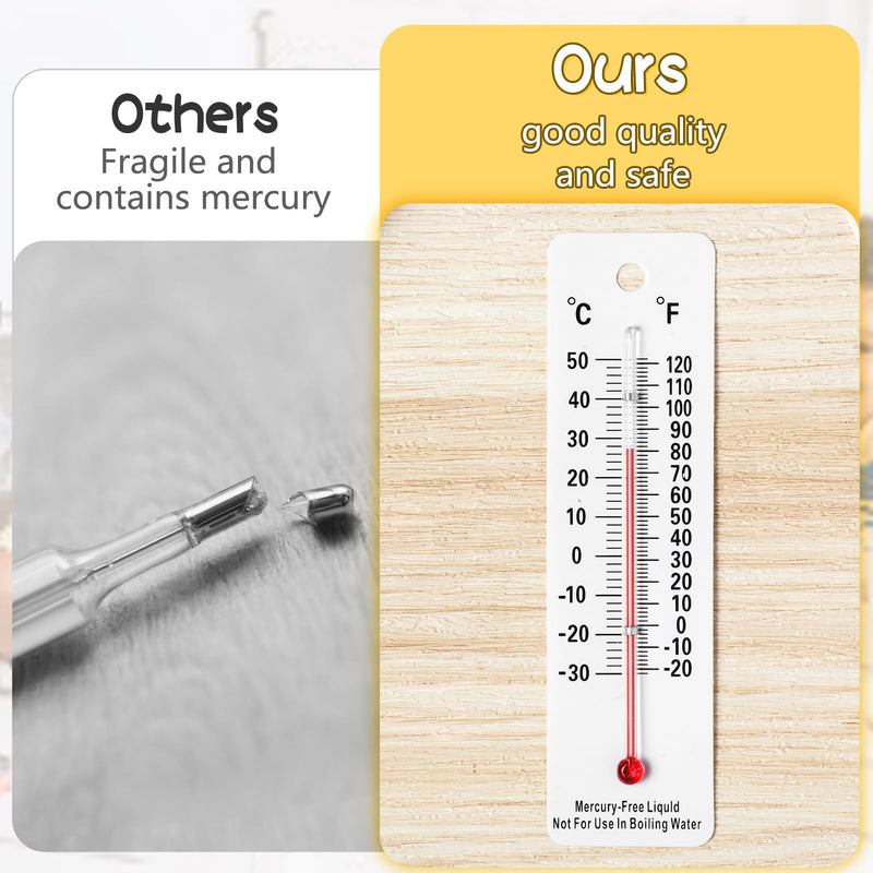[Australia - AusPower] - Maitys 20 Pcs Student Thermometers Mercury Free Science Thermometer School Supplies Boiling Point Thermometers for Classroom Teaching Tools 