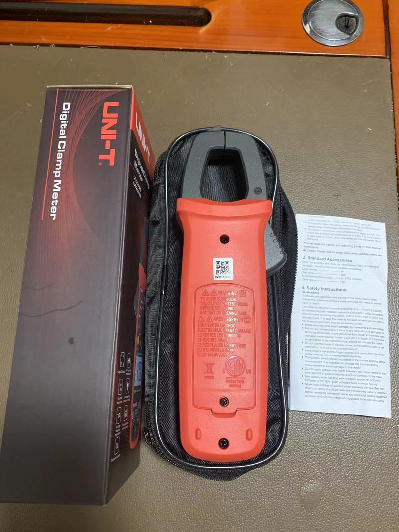 [Australia - AusPower] - UNI-T UT210B Clamp Meter Digital Pliers Ammeter Voltmeter Professional Electrician Tester Multimeter 