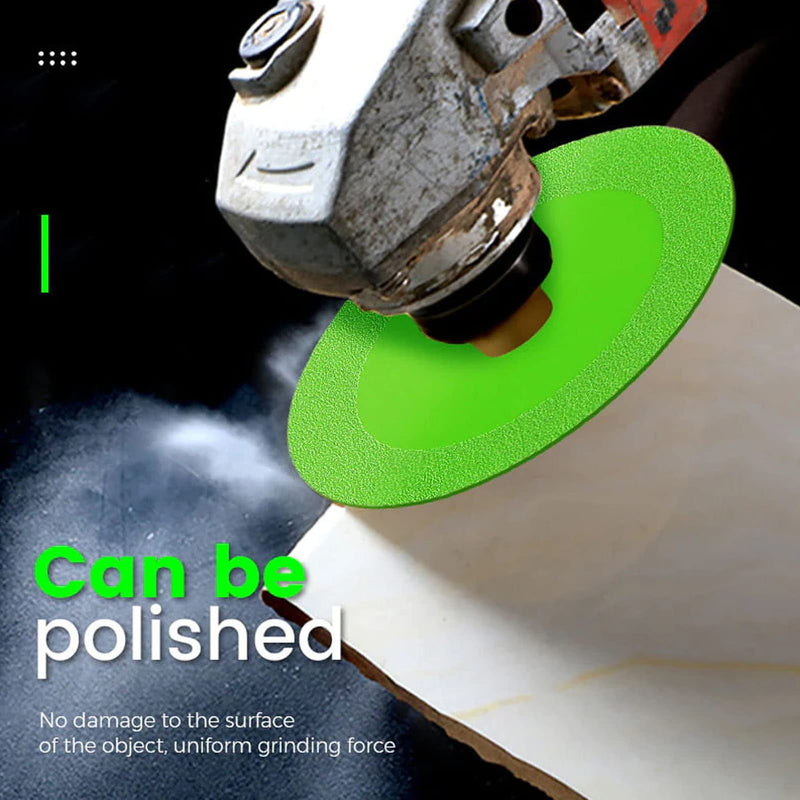 [Australia - AusPower] - 2 Pcs Glass Cutting Disc 1mm Thick Cutting Wheel Saw Blade for Tile Crystal and Wine Bottle (Green) 
